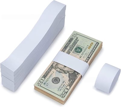 300 Stuk Geldkoffer - Muntrollen - Geldbandjes - Bankbiljet Tapes