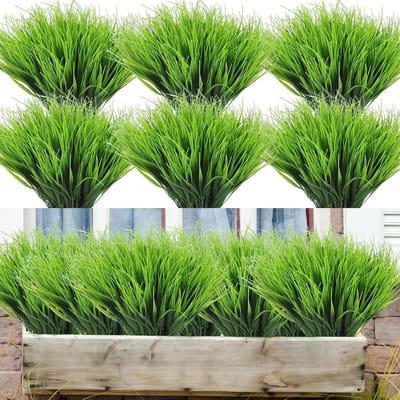 Kunstgras Bundels - Nep Planten - Tuin Decoratie - UV-bestendig - 40 cm lang - Groen