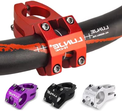 Fietsstuur Aluminium - Fietsonderdeel - Comfortabel Fietsen - CNC Gefreesd - 45 mm - Rood