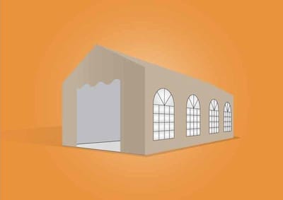 Ambisphere - Feesttent - Partytent - Opslagtent - 3x8
