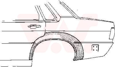Van Wezel - ACHTER SCHERM VOOR AUDI 80 B2 1978-1986 ARC385572VWAN