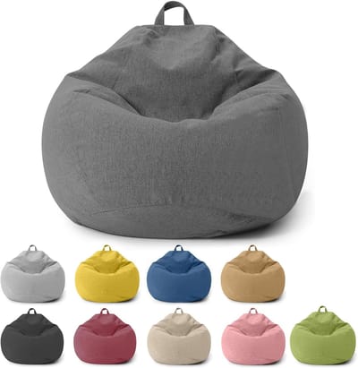Ynkkvre - Zitzakhoes - losse zitzakhoes zonder vulling - comfortabele zitoplossing - stof - zacht en slijtvast - geschikt voor woonkamer, slaapkamer en terras