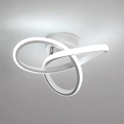 LED-plafondlamp, 【Kleine Maat】22W acryl plafondlamp, dimbare plafondlamp 3000K/4000K/6000K voor keuken, woonkamer, slaapkamer, diameter 24 cm