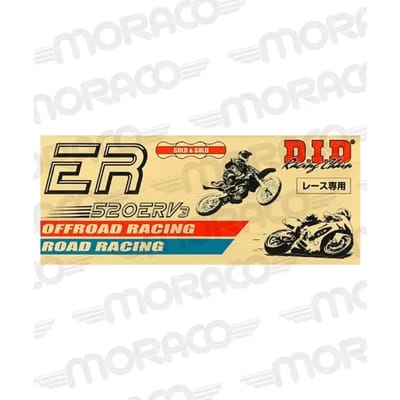 Motorfiets ketting 124 schakels ZJ D.I.D 520ERV7(G&G)