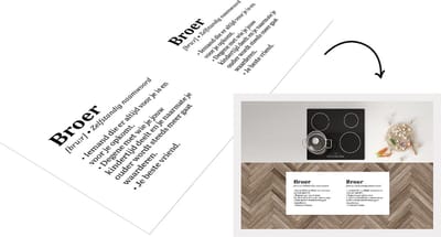Keukenloper - Loper keuken - Broer - Woordenboek - Spreuken - Broer definitie - Quotes - 120x50 cm - Keukenloper vinyl