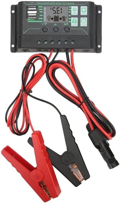 Solar Laadregelaar - MPPT Controller - Energie Opladen - Visueel Display - 10A - Zwart