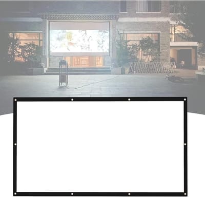 Projectiescherm - Filmscherm - Thuisbioscoop Ervaring - Opvouwbaar Draagbaar - 200 Inch 16:9 - Wit
