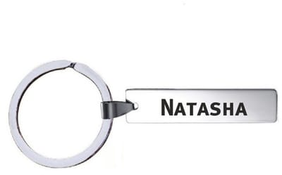 Sleutelhanger Met Naam - Natasha - RVS