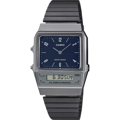 Casio Casio Collection Vintage AQ-800EB-2AEF Horloge - Staal - Grijs - Ø 35 mm