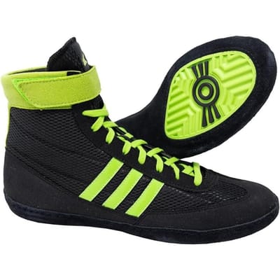 Adidas Combat Speed 4 - Wrestlingschoenen - Zwart-Groen - 44 2/3