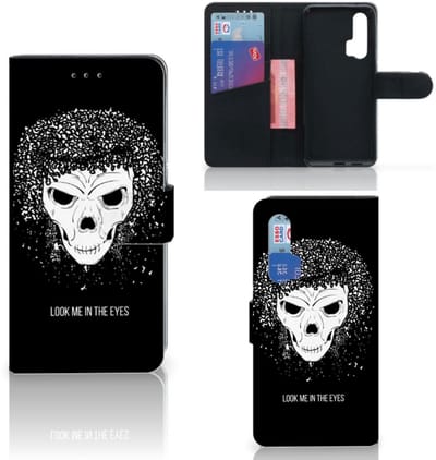 Telefoonhoesje met Naam Honor 20 Pro Skull Hair