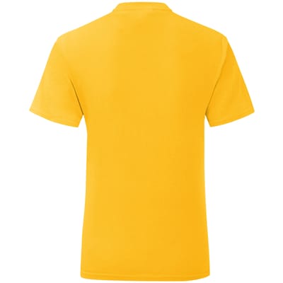 Fruit of the Loom Iconisch T-shirt voor heren (set van 5) (Zonnebloem Geel)