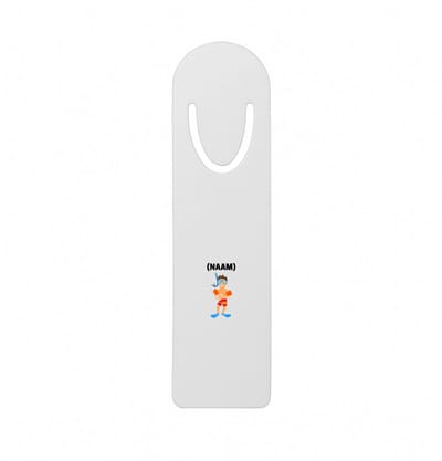 Hacebo® - jongen met snorkel met je eigen naam metalen boekenlegger - sport liefhebbers - mensen die houden van zwemmen - zwemdiploma - zwemcadeau - verjaardagscadeau - verjaardag - cadeau Bladwijzer boekenleggers - 12.7 cm x 3.2cm