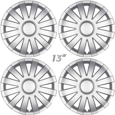 GoodGo Wieldoppen AGAT-S 13 inch zilver. Set a 4 stuks in doos (a.u.b. tekst lezen!)