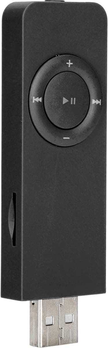 MP3 Muziekspeler - Draagbare Mediaspeler - Muziek Luisteren - Uitbreidbaar Geheugen - 10 Uur Speeltijd - Zwart