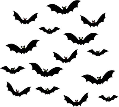 Halloween Decoratie Halloween Versiering Halloween Vleermuis Hangdecoratie Halloween Accesoires Slingers - 15 Stuks