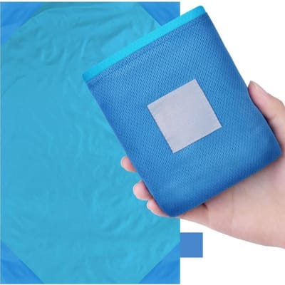Famanu – Famanu Ultralichte Draagbare Stranddeken - Zandafstotende Camingmat - Ultralichte Strandhanddoek - Buitendeken Voor Strand - Reizen - Barbecue - Picknick - Kamperen En Wandelen 140 X 180Cm