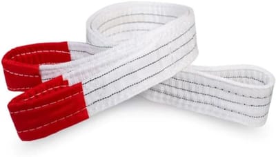 Hijsband Polyester - Kraanband Ophangkoord - Goederen Tillen - Industriële Kwaliteit - Tot 10 Ton - Blauw