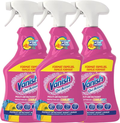 Vanish Vlekverwijderaar 4-in-1 Spray 940ml - 3 Stuks - Voordeelverpakking