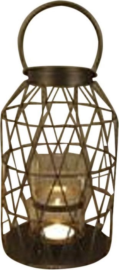 Rasteli - Windlicht - Kaarshouder - Staal - Glazenkaarshouder