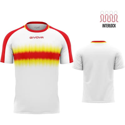 Sportshirt Givova Radio Rood-geel Wit - M