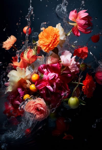 Still Life Flower I - 60cm x 90cm - Fotokunst op Plexiglas | Wanddecoratie Glasschilderij