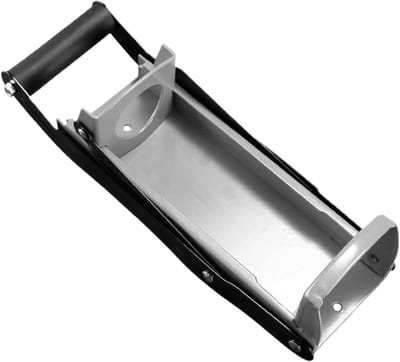 Blikverkleiner - Blikpers - Afval verminderen - Wandmontage - 32.5 cm - Zilver