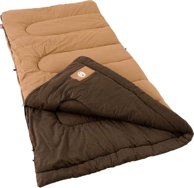 Slaapzak - Outdoor slaapzak - Kamperen bij kou - Warmte retentie - Tot 1.8m - Bruin