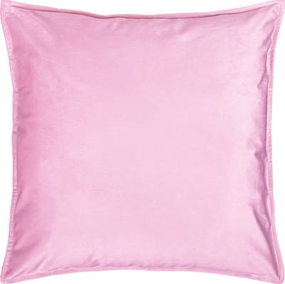 QUVIO Kussenhoes - Sierkussenhoes - Kussenhoes woonkamer - Sierkussenhoes 45x45cm - Kussentjes - Kussenhoezen - Sierkussenhoes - Sierkussenhoes bank - Bruine kussenhoes - Sierkussenhoes bruin - Sierkussenhoes vierkant - Fluweel - Roze