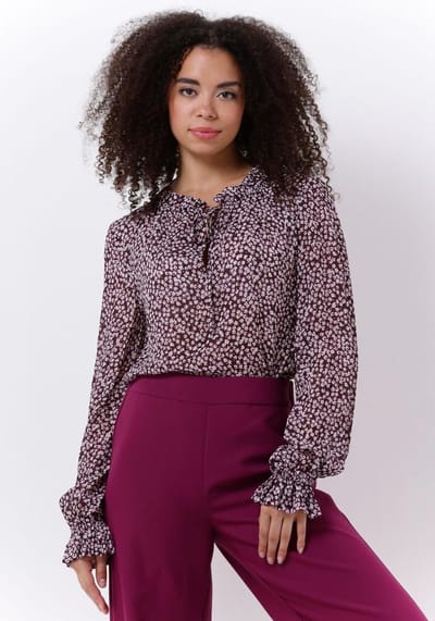 Catwalk Junkie Bl Dawn Flowers Dames - Jurken - Paars - Maat XS