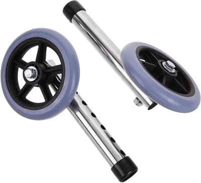 Reservewielen voor loophulpmiddelen, stille voorwielen, geschikt voor rollators en rolstoelen, eenvoudig te installeren en duurzaam