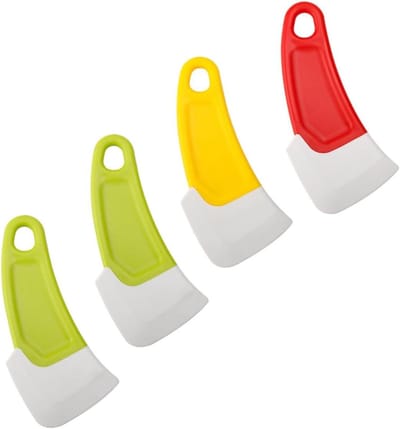 Siliconen Potreinigers - Afwas Schrapers - Keuken Schoonmaken - Antiaanbak - 15.5X6.5CM - Gemengde Kleur