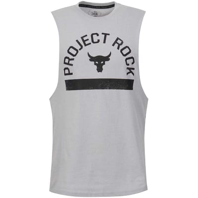 Under Armour Heren Project Rock Graphic Tanktop (Grijs)