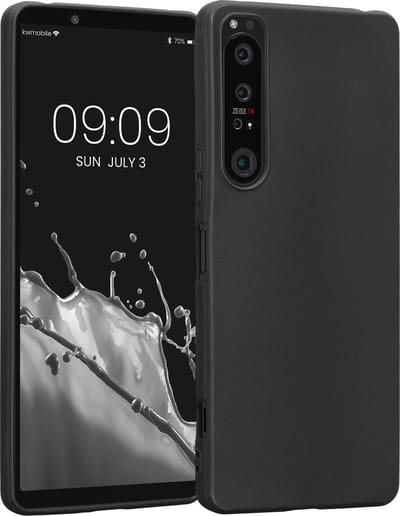 kwmobile telefoonhoesje geschikt voor Sony Xperia 1 IV - Hoesje voor smartphone - Back cover in zwart