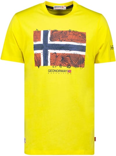 Geographical Norway Expedition T-shirt Ronde Hals Met Print - L