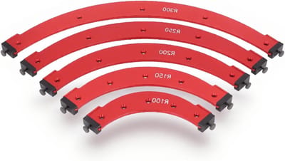 Set van Radius Jig Router Templates voor Hoek- en Ronde Freeswerk, Aluminium Voor Houtbewerking en Meubelmakerij