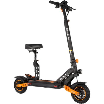 Trottinette électrique KuKirin G2 Max Pneus tout-terrain 10 pouces Batterie 1000W 48V 20Ah Siège amovible noir