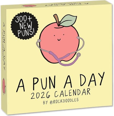 Dagkalender met woordspelingen en grappige illustraties - 2026