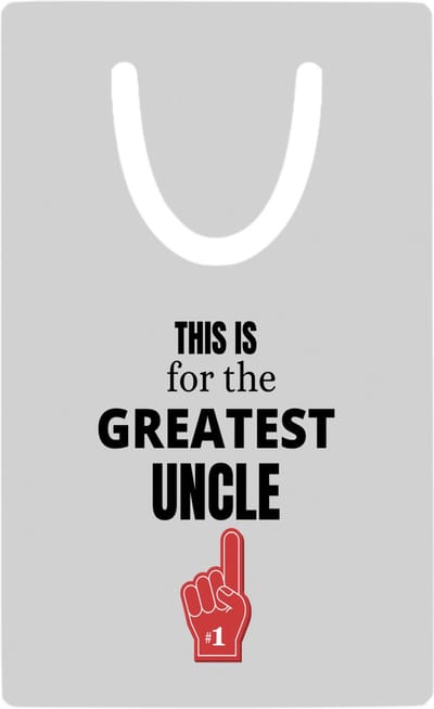 Hacebo® - This is for the greatest uncle metalen boekenlegger - Oom - oom - Verjaardag oom - cadeautje - kado - geschenk Bladwijzer boekenleggers - 7.6 cm x 5cm