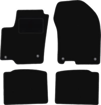 Zwarte velours vloermatten voor: Suzuki SX-4 S-Cross crossover (2013-)