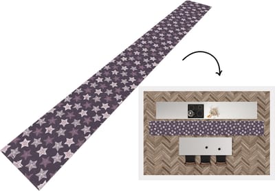 Keukenloper - Keukenmat - Patronen - Christmas - Sterren - 400x50 cm - Keuken vloerkleed