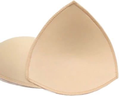 4 paar bh-pads, borstpads, uitneembare sportbh-pads, slippads, borstpads - Abrikoos