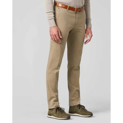 Meyer Broek Bonn Constant Color Cotton Flat-Front Stone Beige / male
