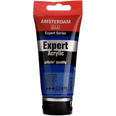 Peinture acrylique - Royal Talens - Amsterdam Expert - 75ml - Bleu Phtalo - Mat bleu