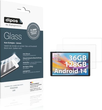 dipos – 2x Matte Pantserfolie geschikt voor PIXGOOD L60 | 9H Screenprotector