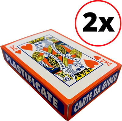 Luxe Speelkaarten 2 STUKS - Plastic Coating - Poker Kaarten - Kaartspel - Spelkaarten - Spel Kaart - 2 x 56 - Gezelschapsspel - Spelen - Playing Cards (2)
