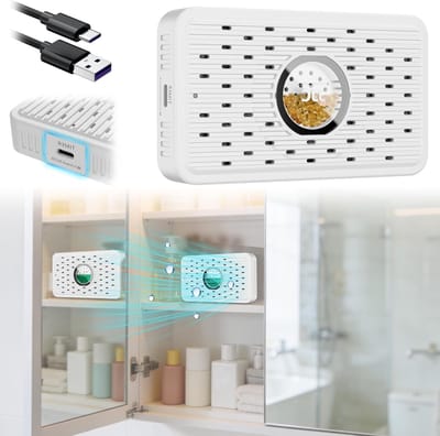 Oplaadbare Ontvochtiger voor Opslag - Efficiënte Vochtbestrijding, Compact en Stil