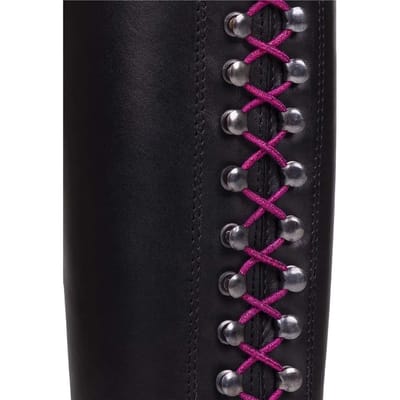 QHP Elastische Lange Glitter Veters Roze - One size