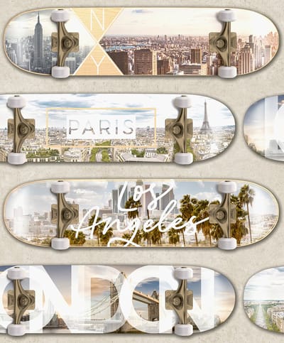 Dutch Wallcoverings - Loft- skateboard beige - vliesbehang - 10m x 53cm - M506-07
