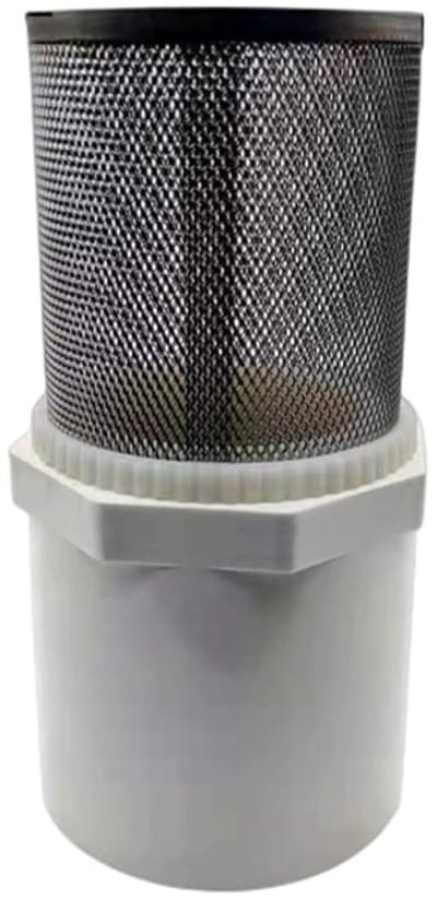 RVS Zuigfilterkop met PVC Slangaansluiting, Voetklep Filter voor Waterpompen, Aquariums en Zwembaden (50 mm)